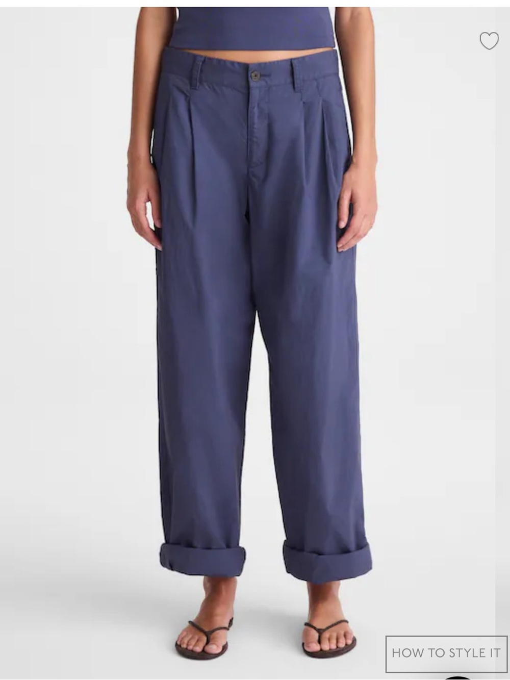 Madewell Navy Wide-Leg Pants - Picture 3 of 12